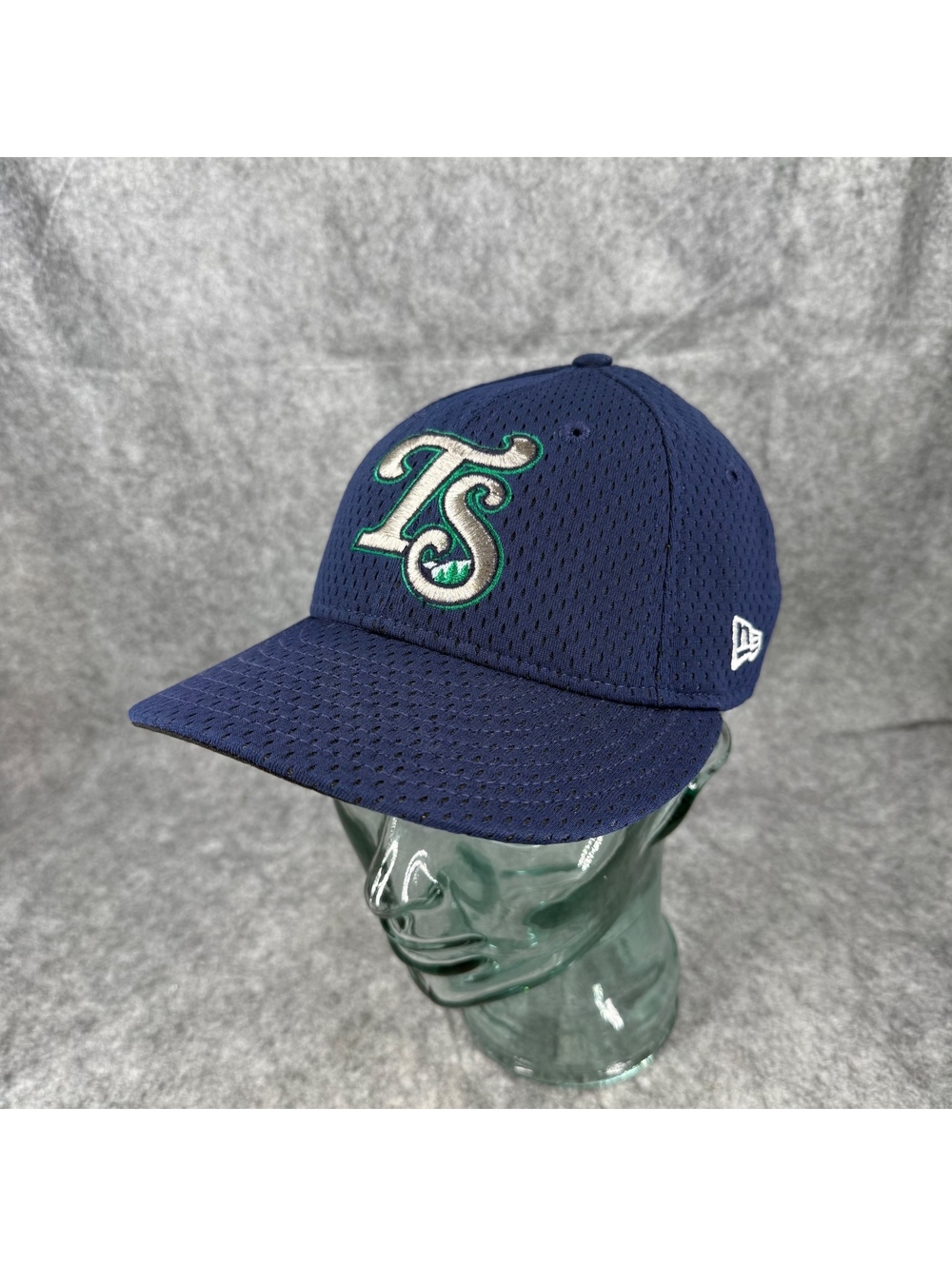 New Era Tennessee Smokies Fitted Baseball Hat Navy Blue Embroidered Size 7 402